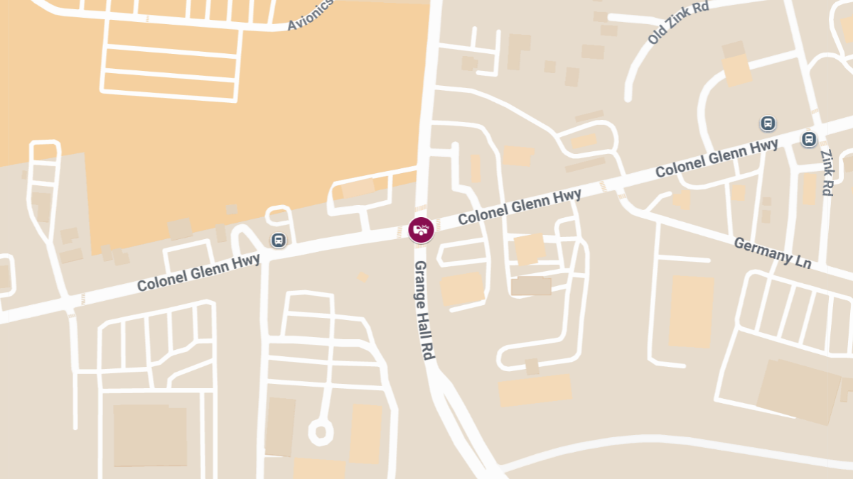 Injury Collision at Grange Hall Rd & National Rd