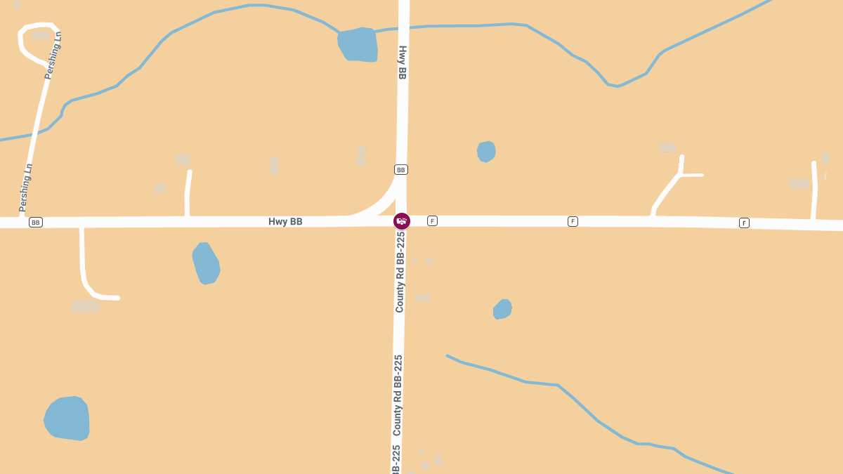 Injury Collision at Hwy BB and Pigeon Dr