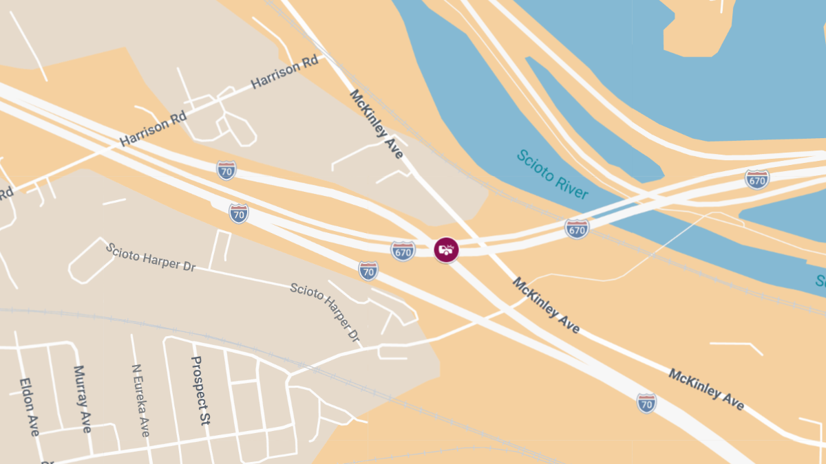 Injury Collision at I-70 E and I-670 E