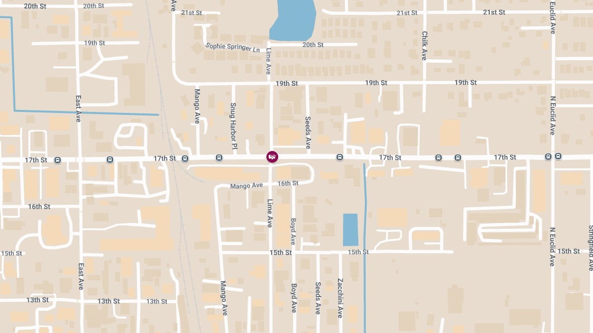 Injury Collision at N Lime Ave & 17th St