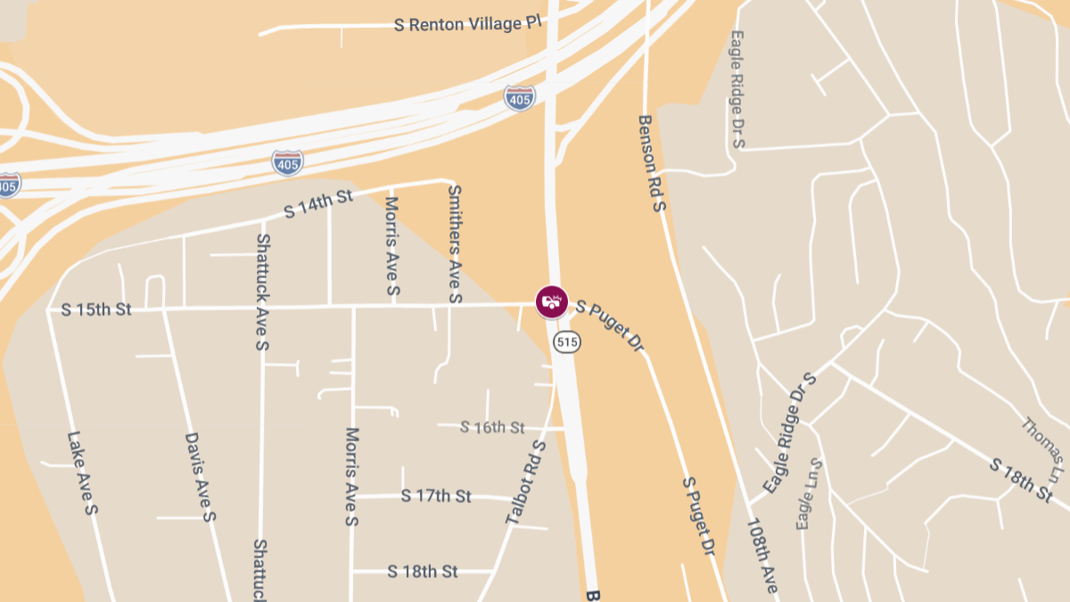 Injury Collision at S Puget Dr & Benson Dr S