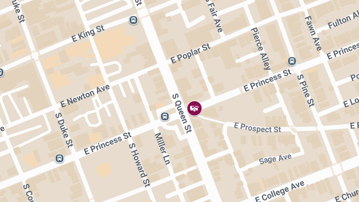 Injury Collision at S Queen St and E Princess St