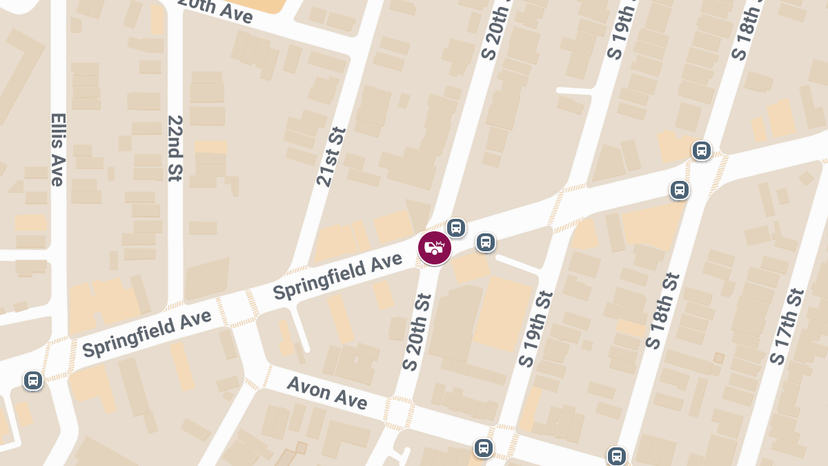 Injury Collision at Springfield Ave & S 20th St