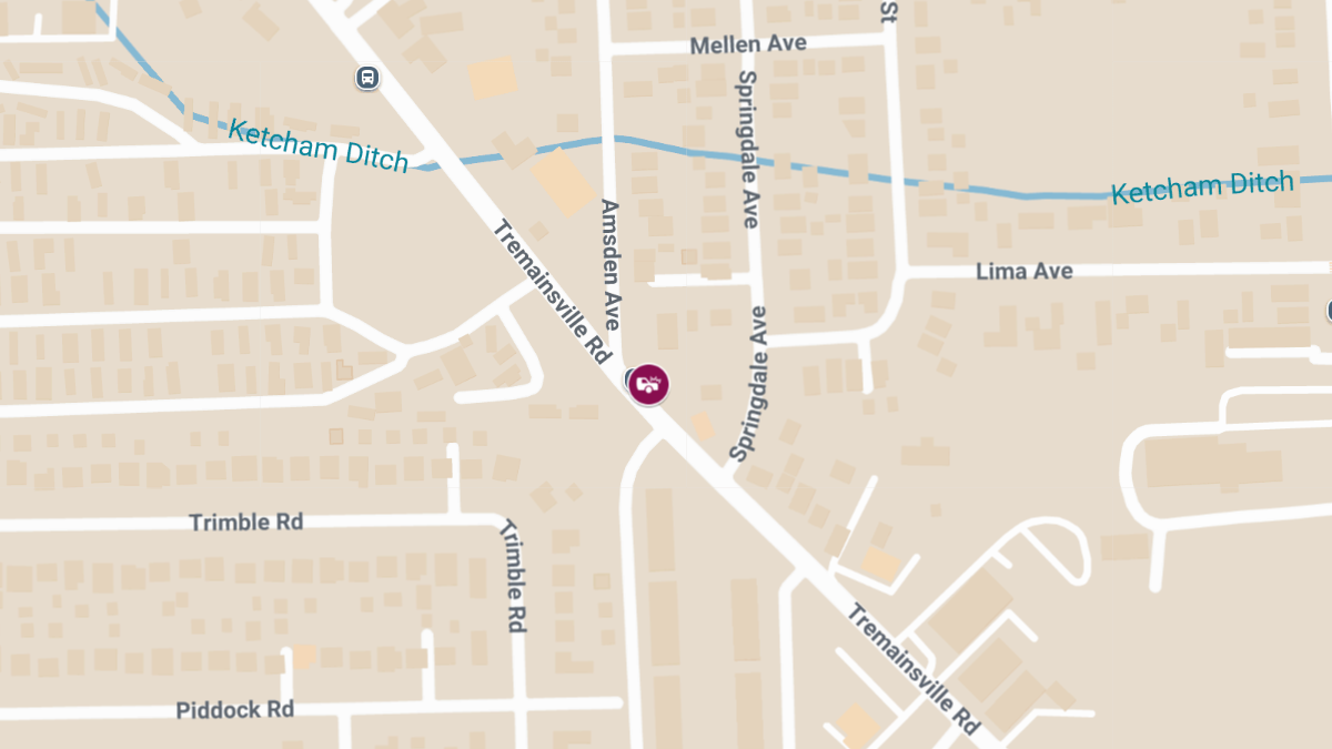 Injury Collision at Tremainsville Rd & Amsden Ave
