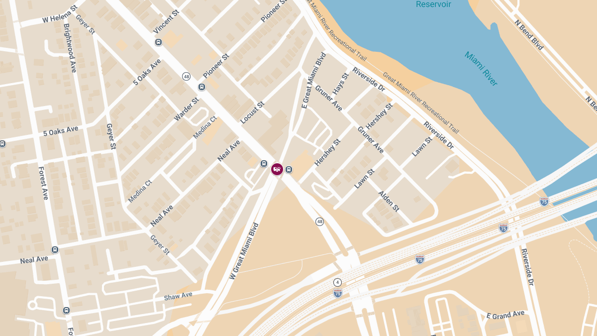 Injury Collision at W Great Miami Blvd & N Main St