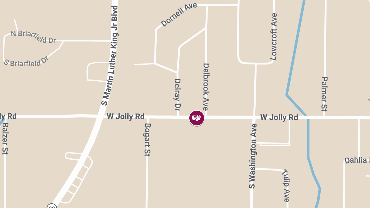 Injury Collision at W Jolly Rd & Delbrook Ave