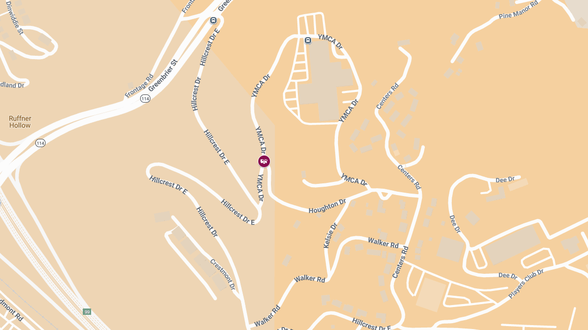 Injury Collision at YMCA Dr & Houghton Dr