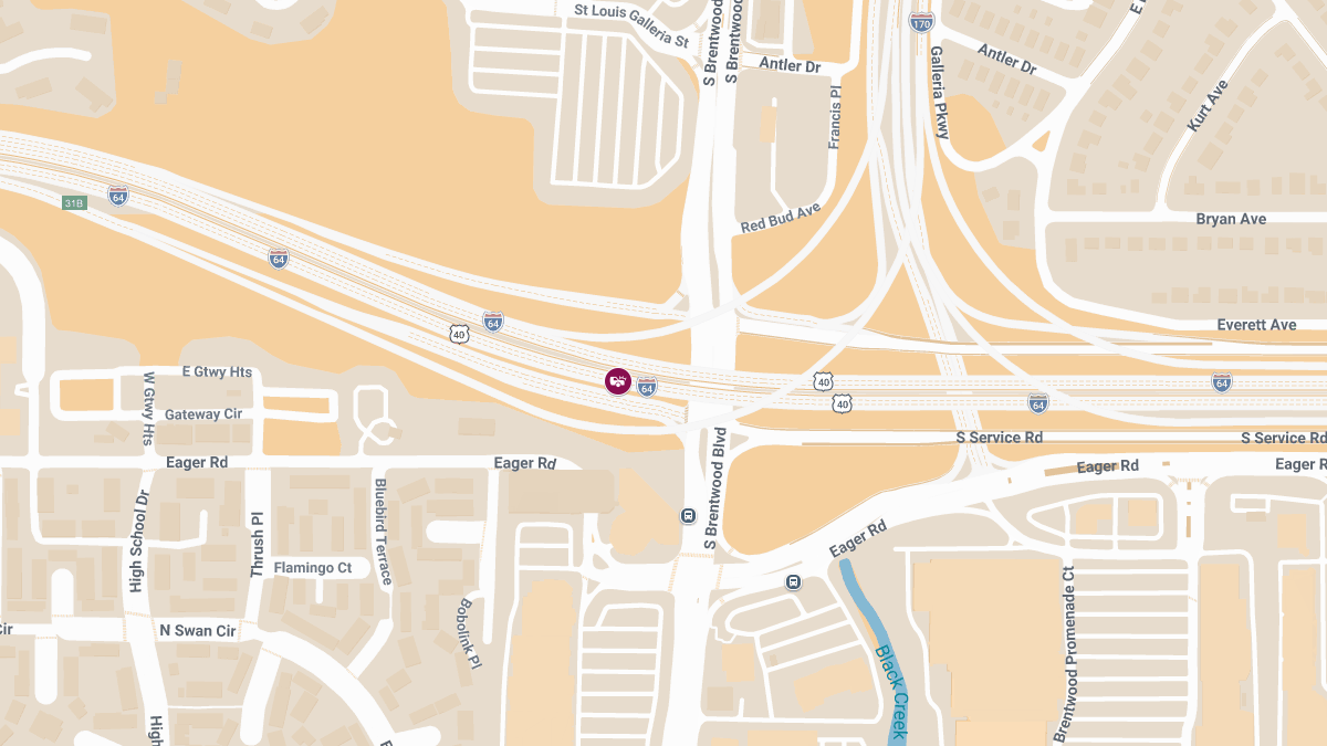 Injury Collision on I-64 Near Brentwood Blvd (1)