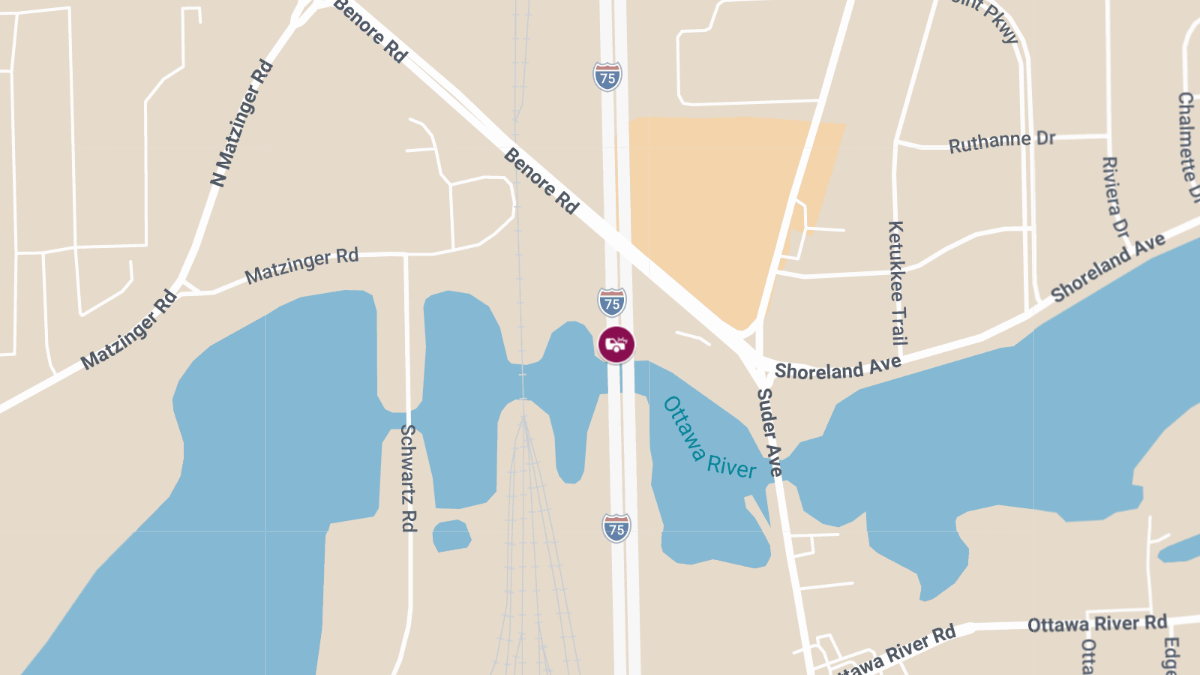 Injury Collision on I-75 S Near Suder Ave