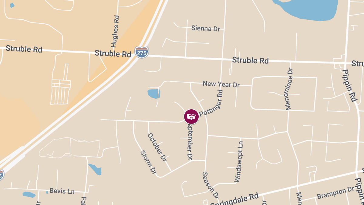 Injury Collision on Pottinger Rd Near Harlow Dr