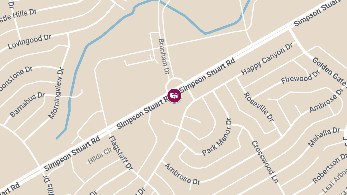 Injury Collision on Simpson Stuart Rd