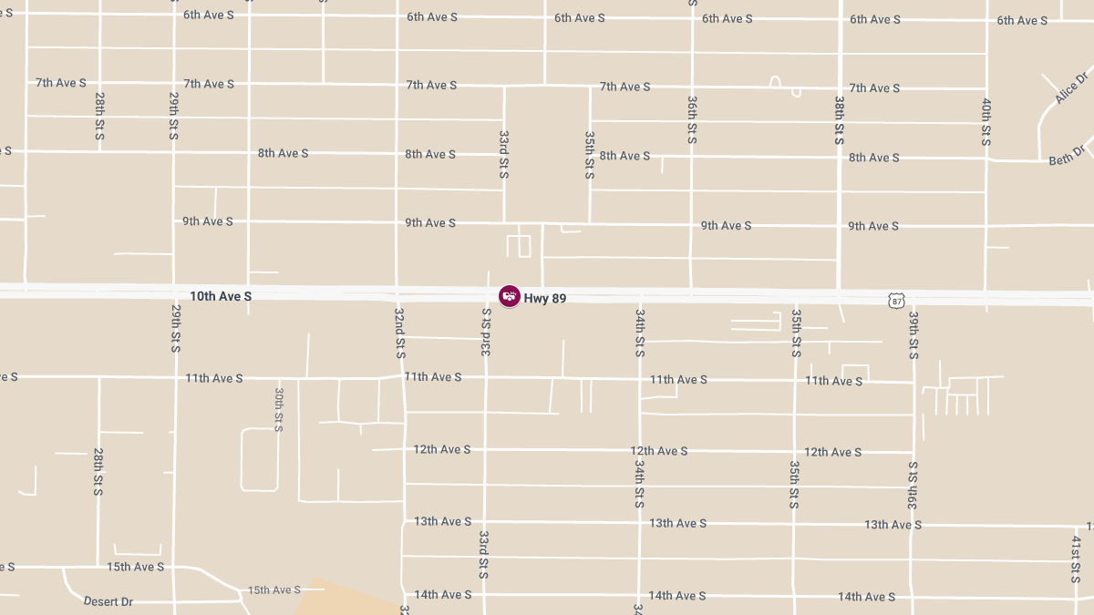 Injury Collision on US Hwy 89 near MM 13