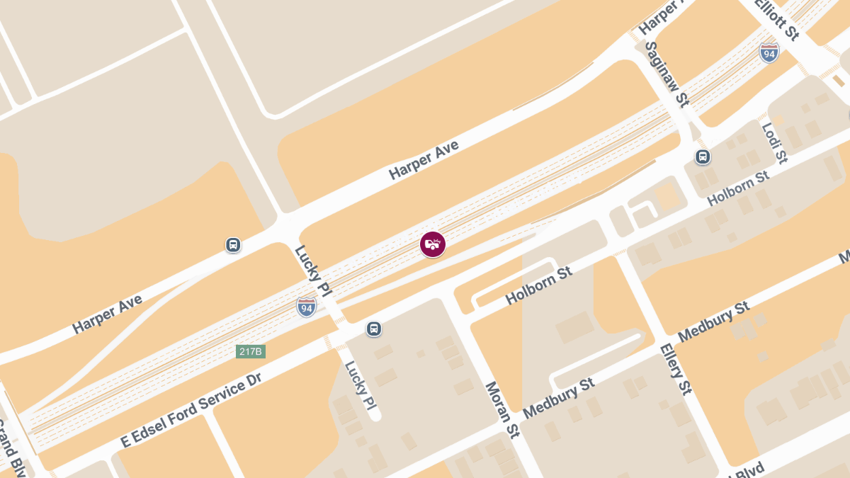 Injury Collision on WB I-94 at Moran St