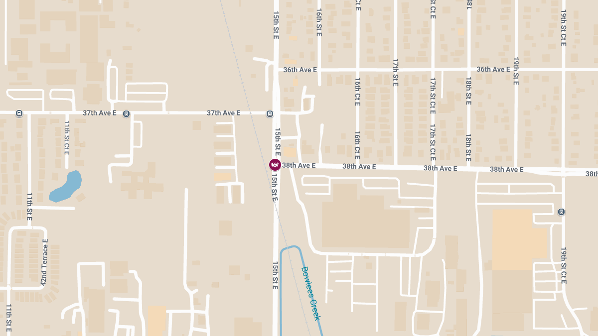 Injury Crash Causes Roadblock at 15th St E & 38th Ave E