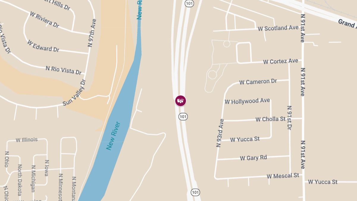 Injury Crash Closes Loop 101 NB Near Grand Ave