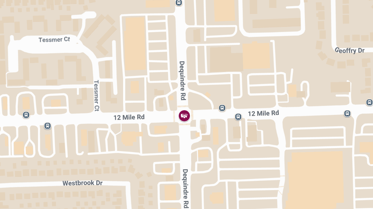 Injury Crash Near East 12 Mile Rd & Dequindre Rd