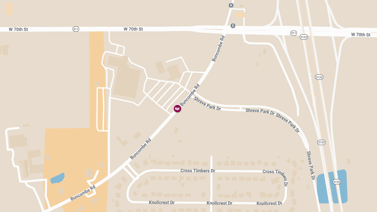 Injury Crash Near Shreveport Community Church