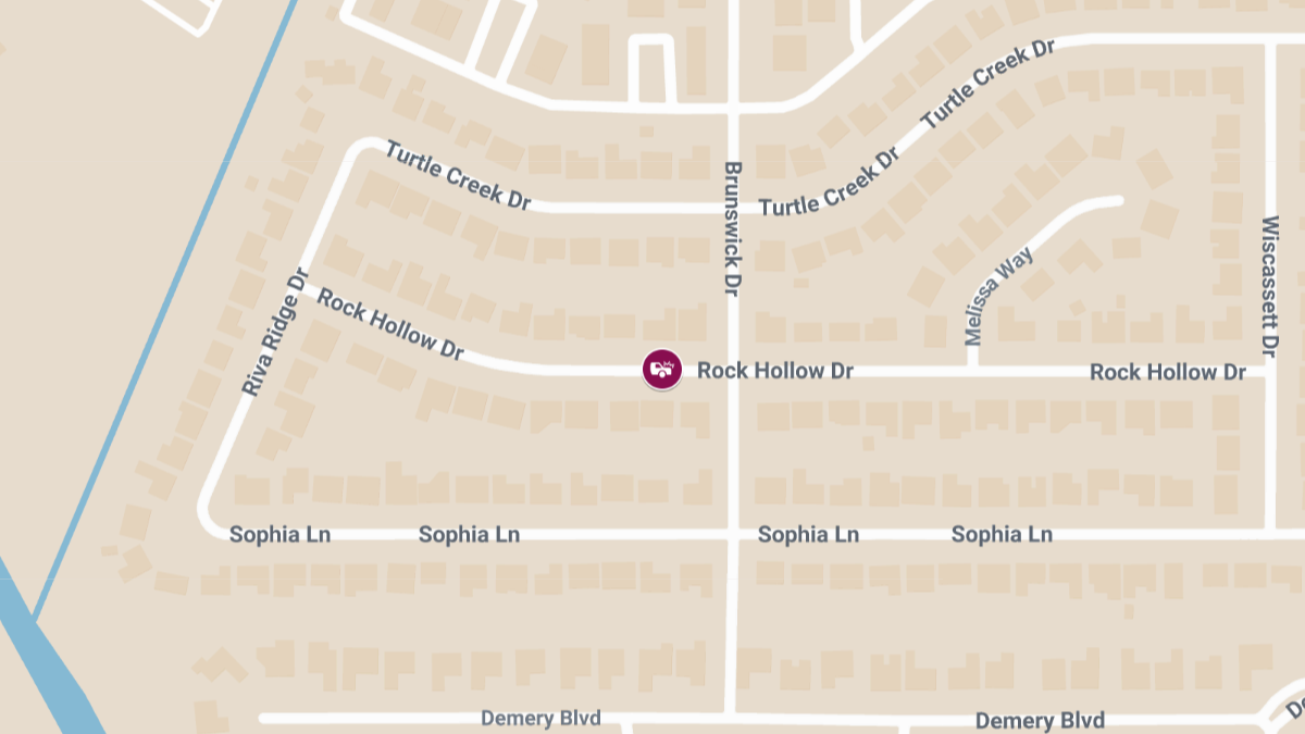 Injury Crash Reported Near Rock Hollow Dr by CarMax