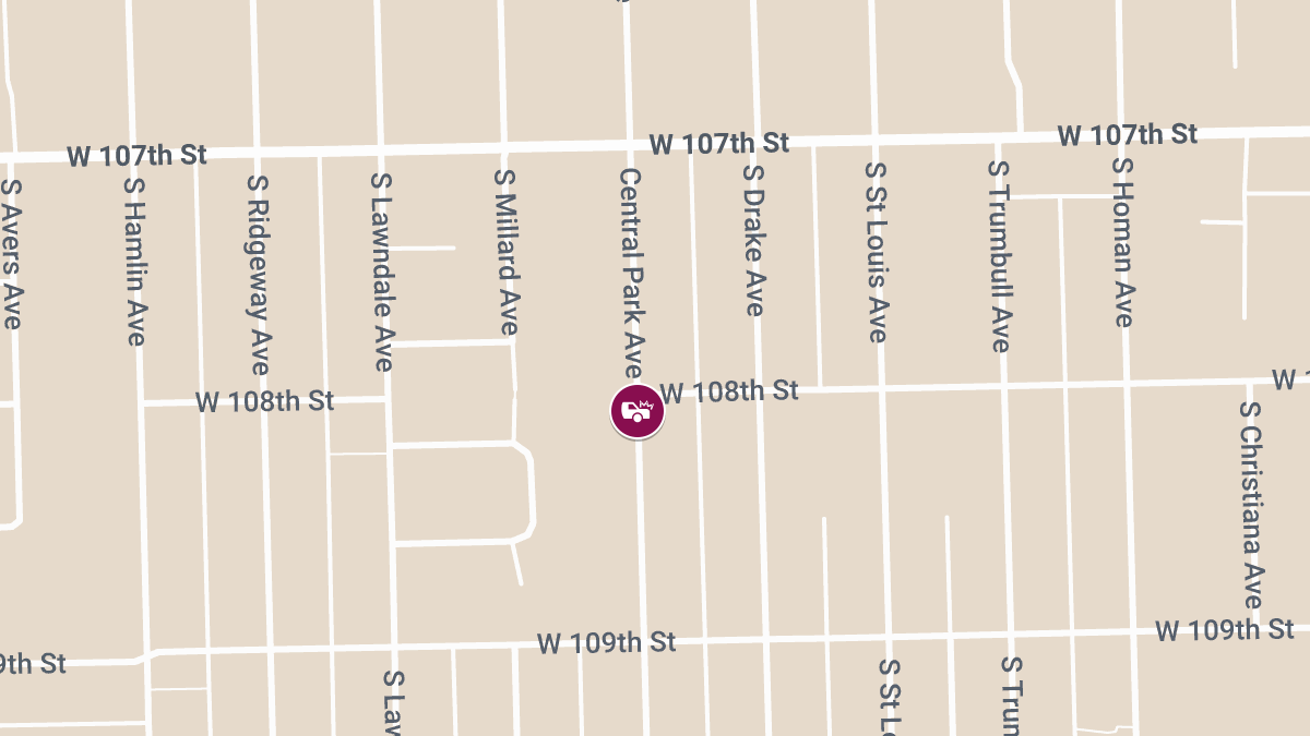 Injury Crash Reported Near S Central Park Ave