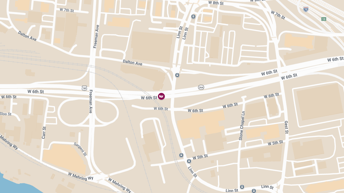 Injury Crash Reported Near W 6th St