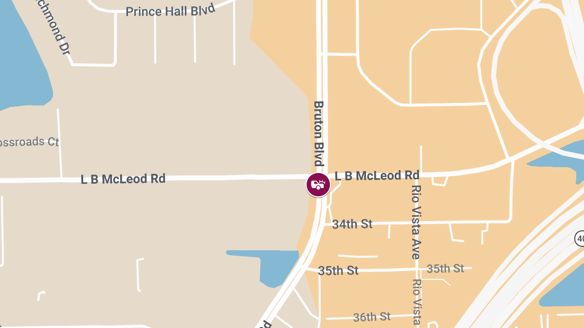 Injury Crash Reported at Bruton Blvd & L B McLeod Rd