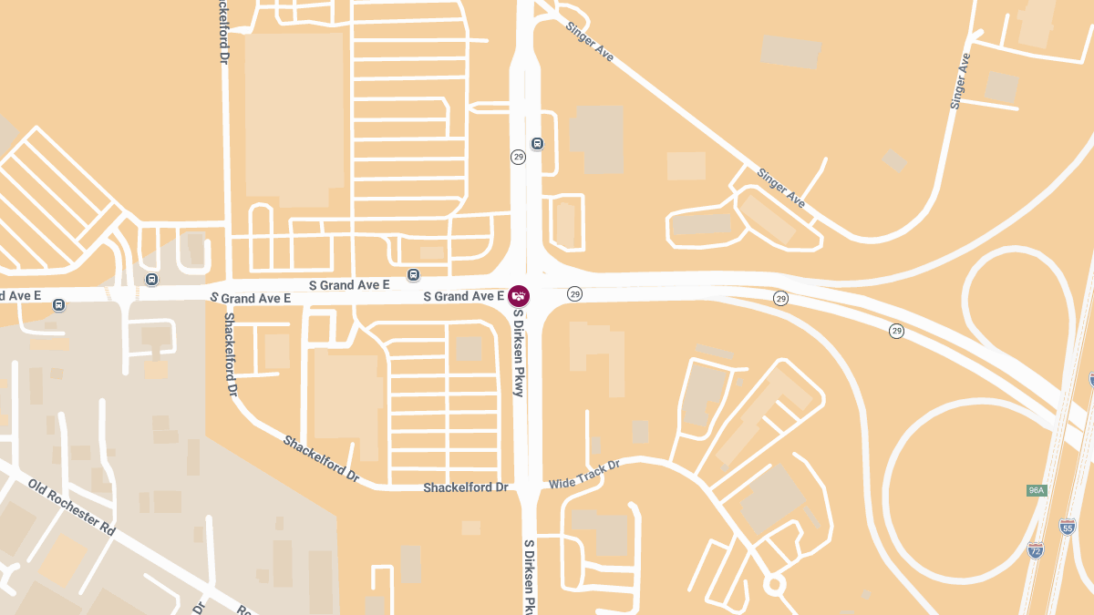 Injury Crash Reported at S Grand Ave E & S Dirksen Pkwy