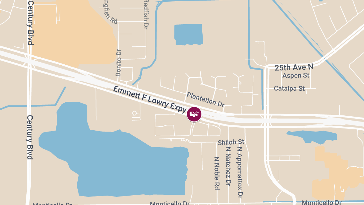 Injury Crash Reported on Emmett F Lowry Expy EB