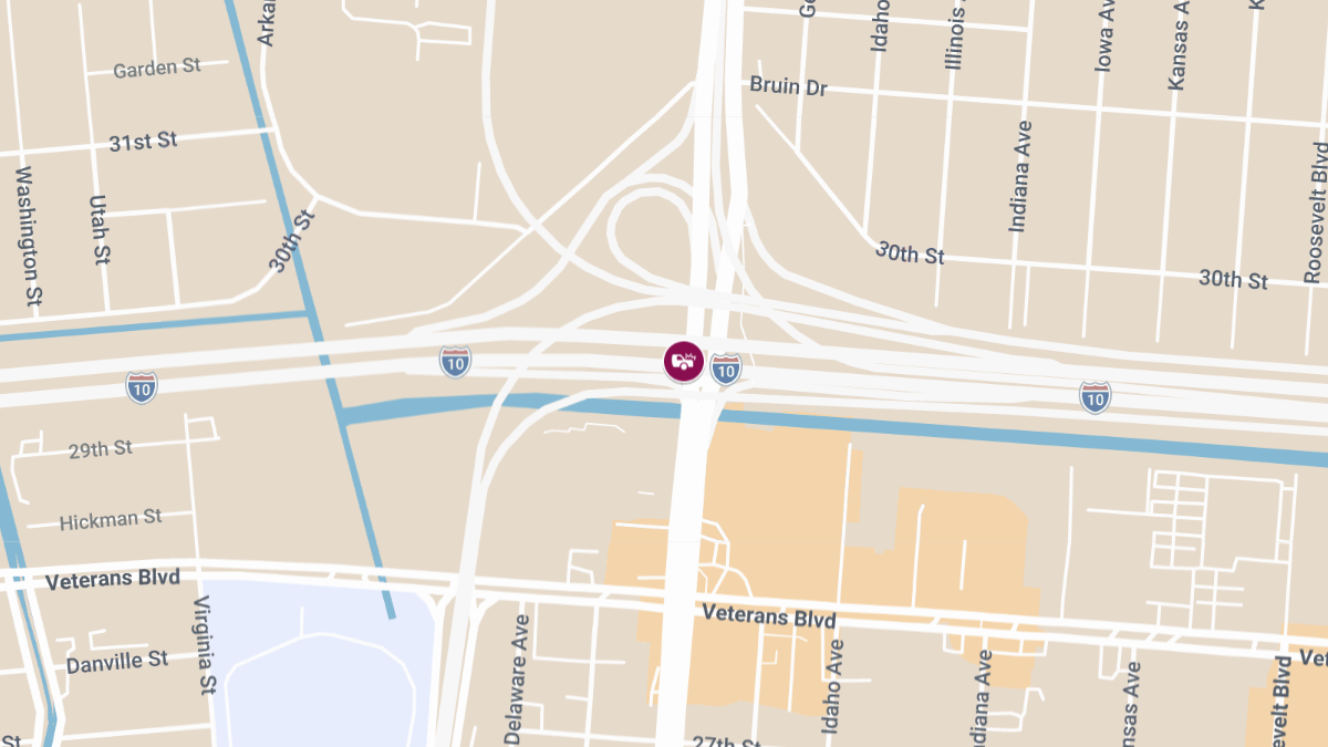 Injury Crash Reported on I-10 Entrance Ramp From Williams Blvd