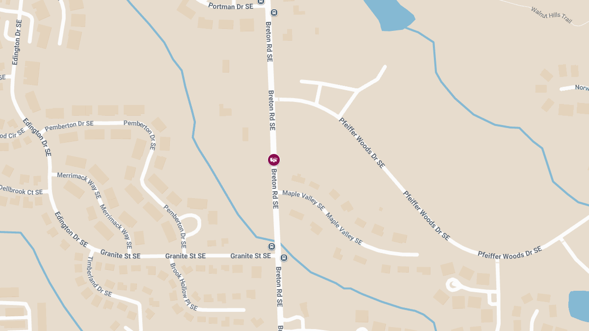 Injury Crash at 44th Crossover St SE & Breton Ave SE