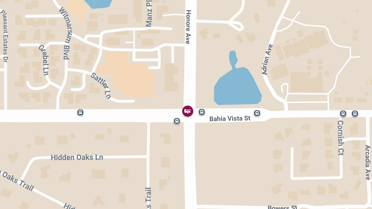 Crash with Injuries at Bahia Vista St & Witmarsum Blvd