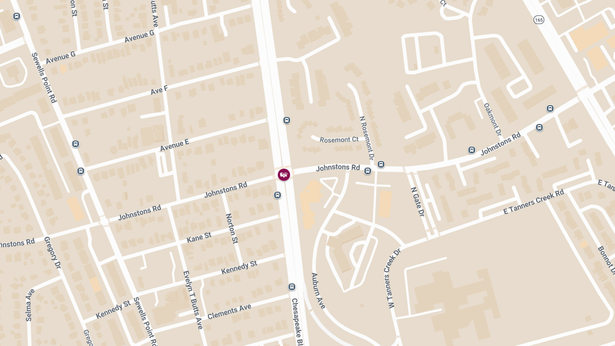 Injury Crash at Chesapeake Blvd & Johnstons Rd