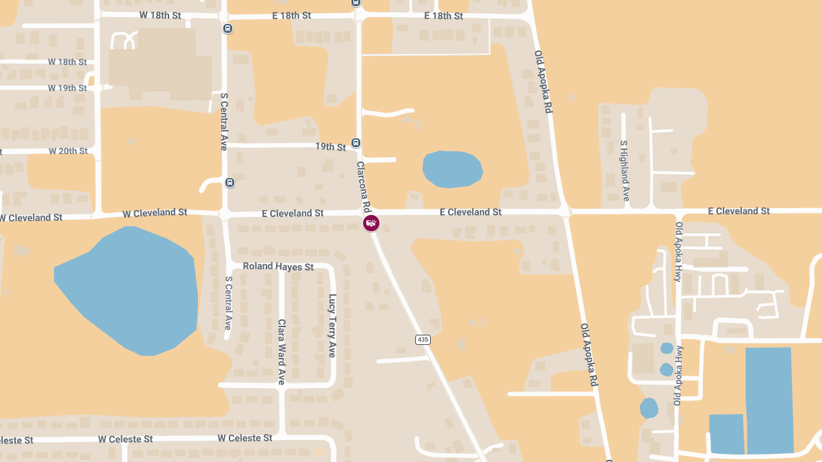 Injury Crash at Clarcona Rd S & Cleveland St E