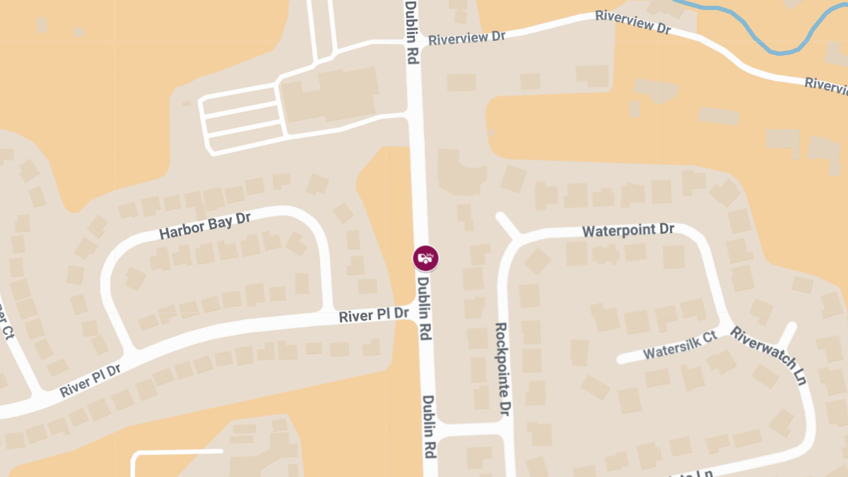 Injury Crash at Dublin Rd & River Place Dr