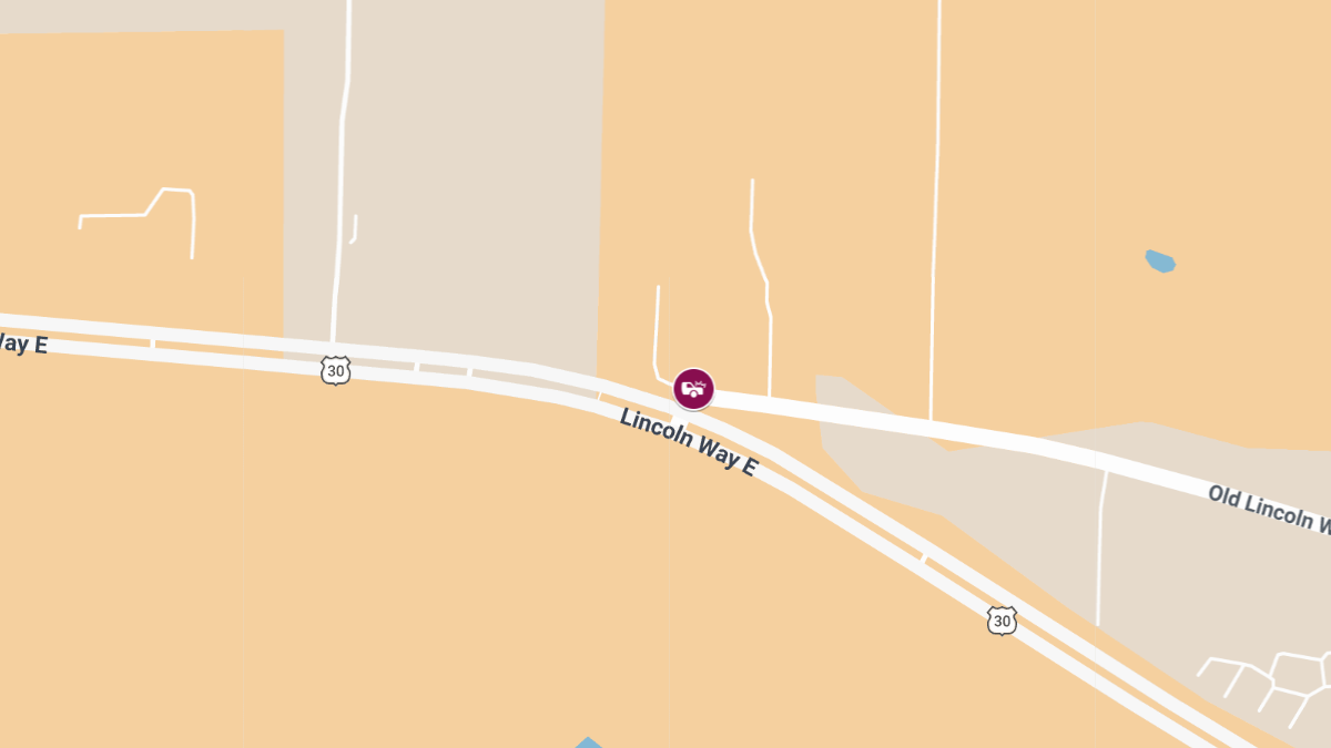 Injury Crash at E Lincoln Way and E Old Lincoln Way