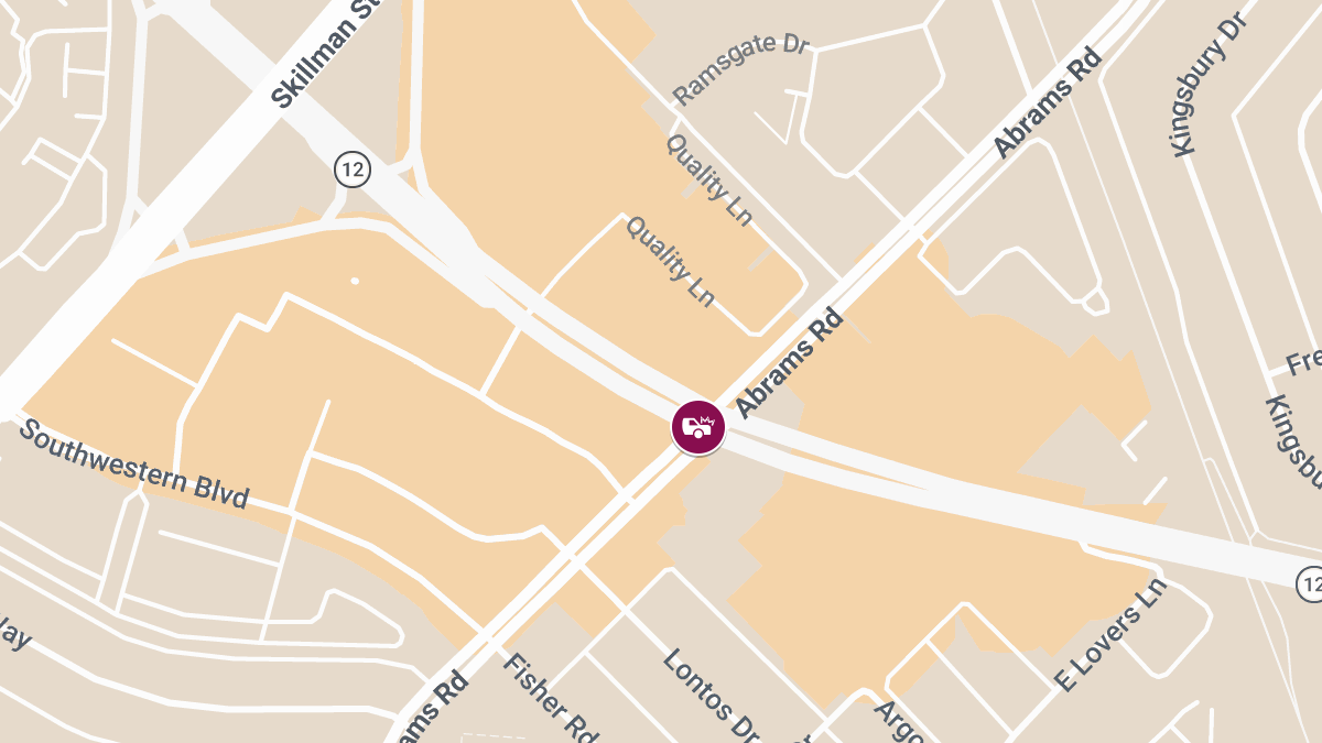 Injury Crash at E Northwest Hwy & Abrams Rd