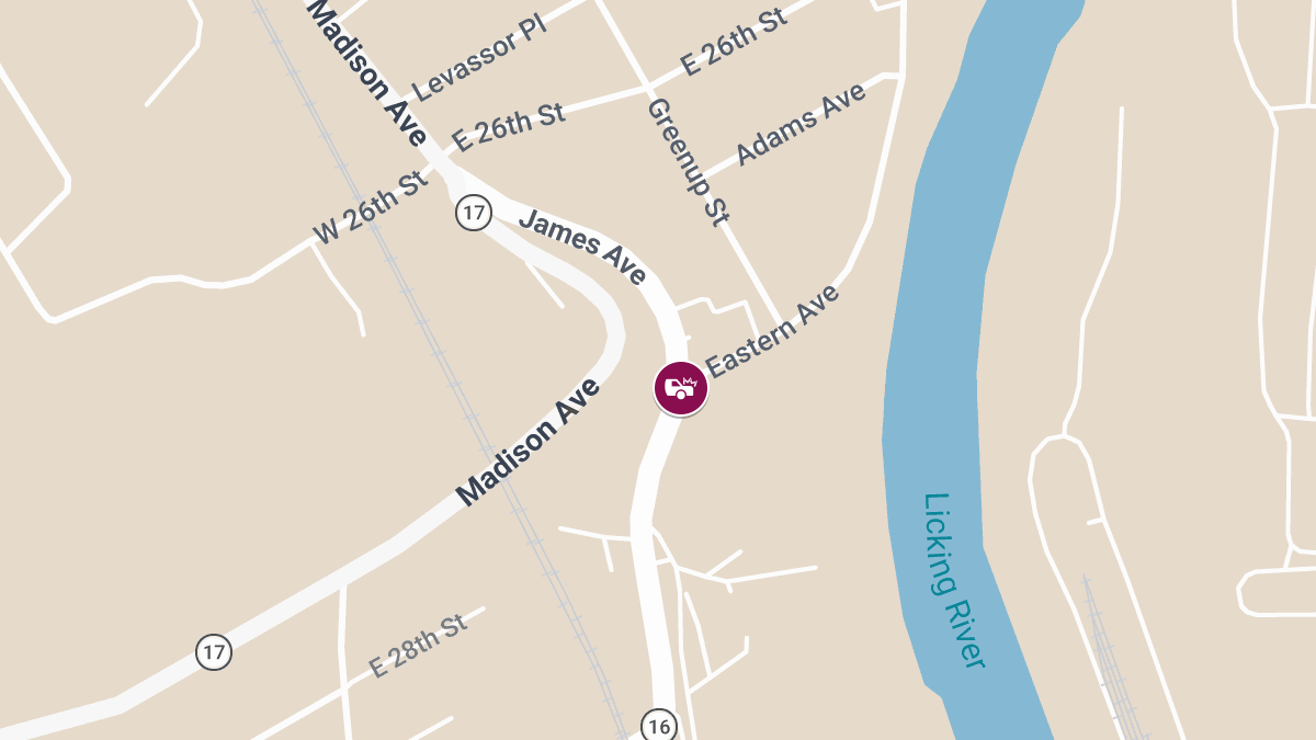 Injury Crash at Eastern Ave and James Ave