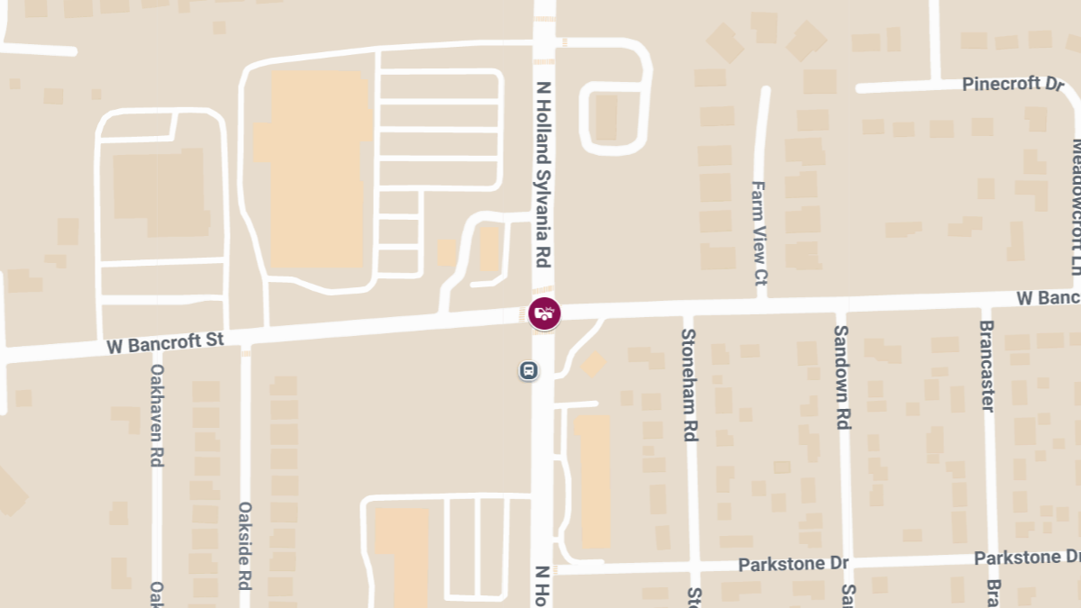 Injury Crash at Holland Sylvania Rd & Bancroft St