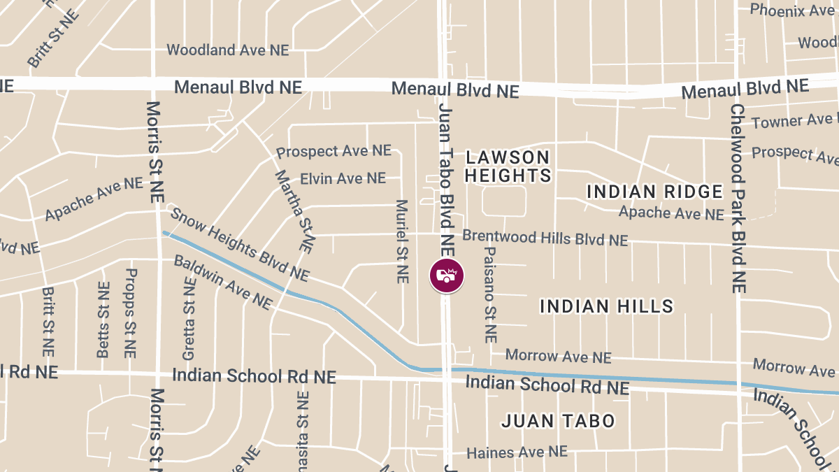 Injury Crash at Juan Tabo Blvd NE & Crane Ave NE