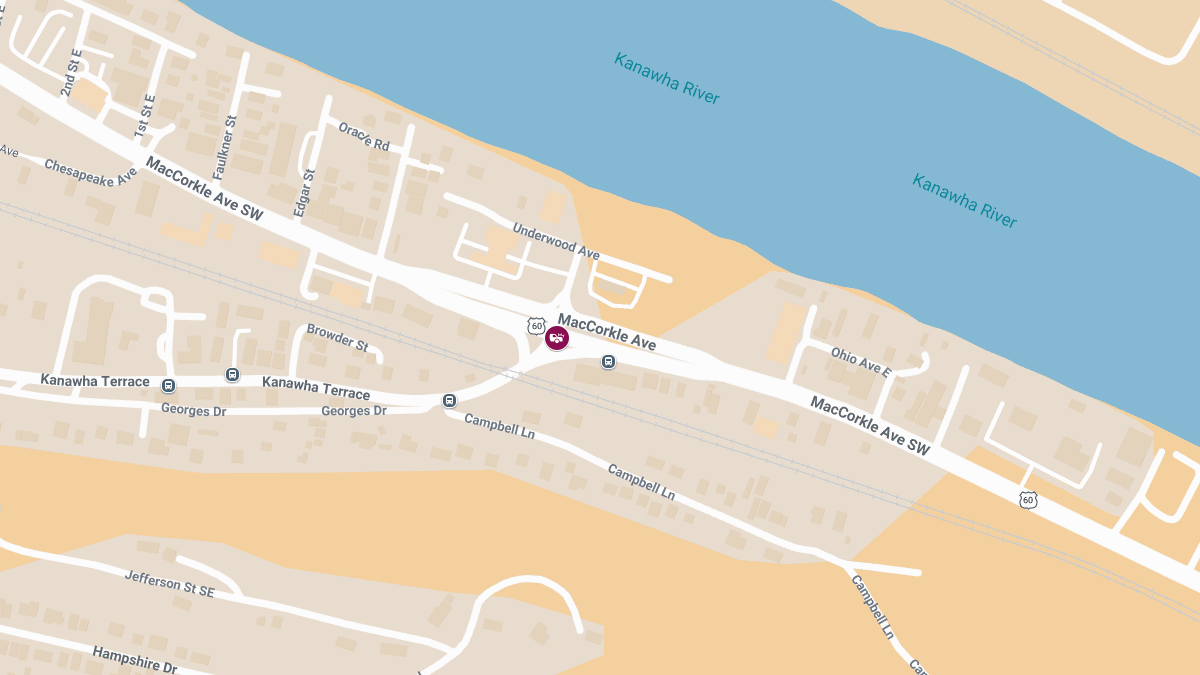 Injury Crash at Kanawha Ter & MacCorkle Ave SW