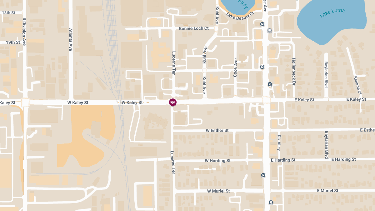 Injury Crash at Lucerne Ter & W Kaley St