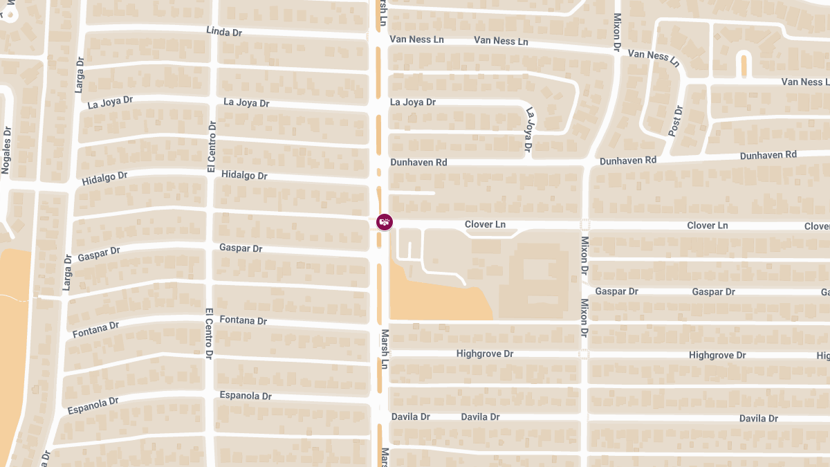 Injury Crash at Marsh Ln & Clover Ln