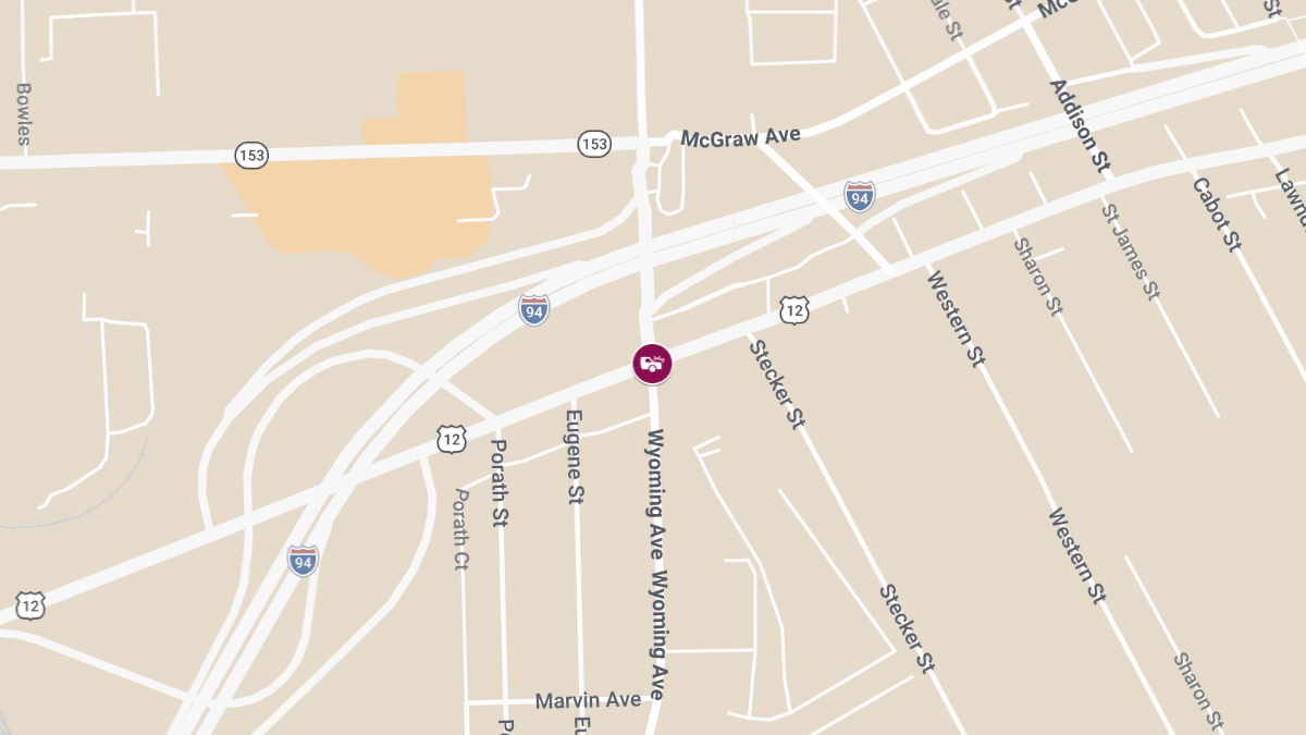 Injury Crash at Michigan Ave & Wyoming Ave