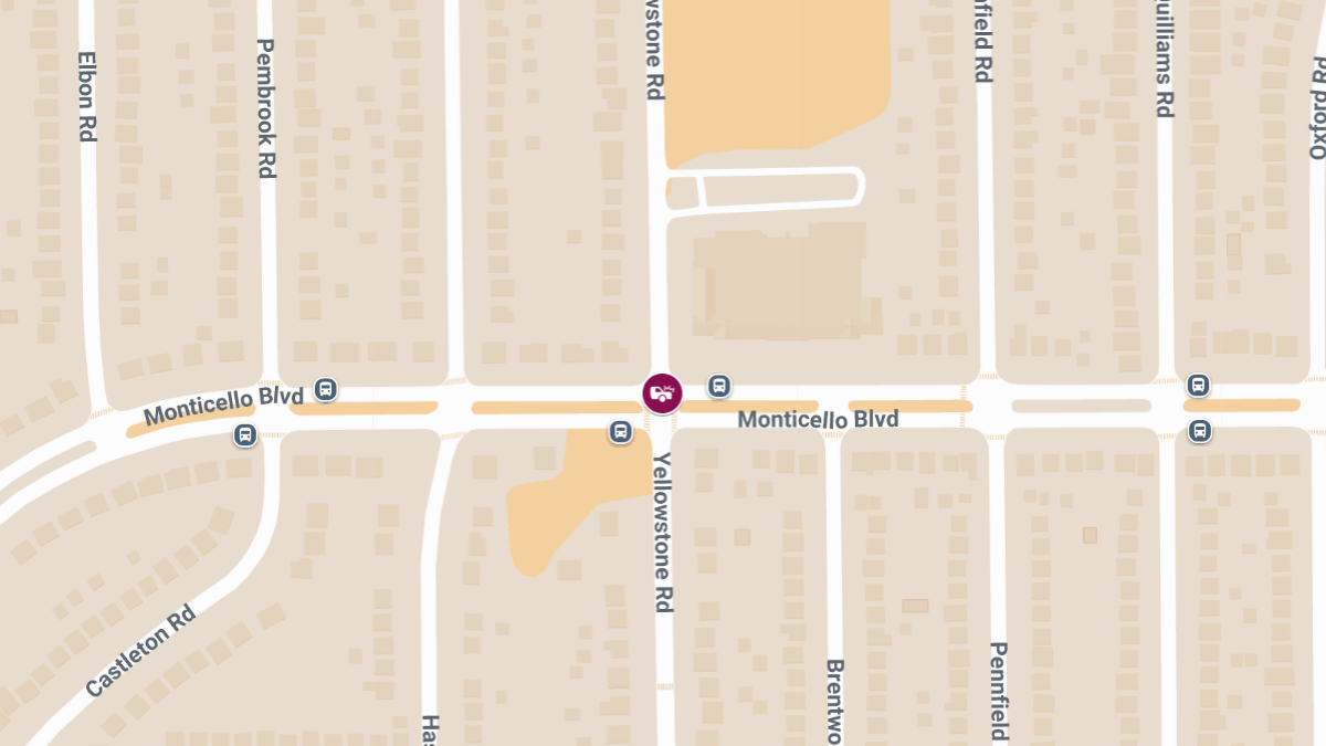 Injury Crash at Monticello and Yellow