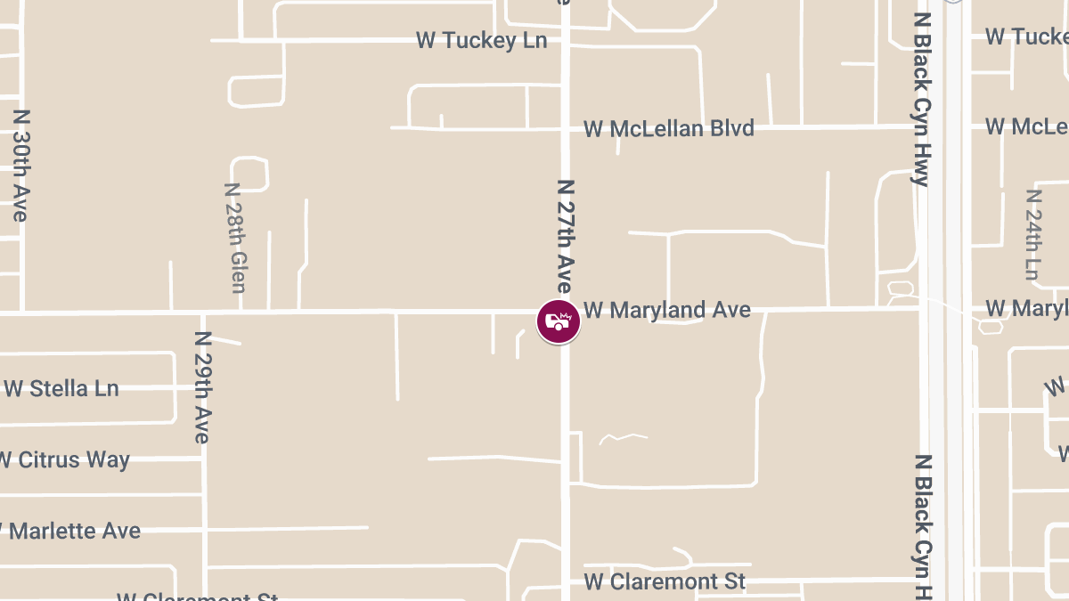 Injury Crash at N 27th Ave & W Maryland Ave