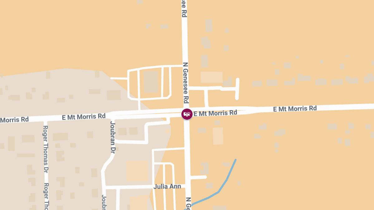 Injury Crash at N Genesee Rd & E Mt Morris Rd