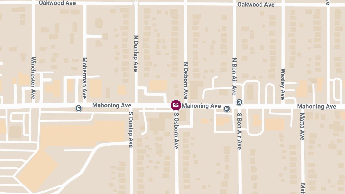 Injury Crash at N Osborne Ave & Mahoning Ave