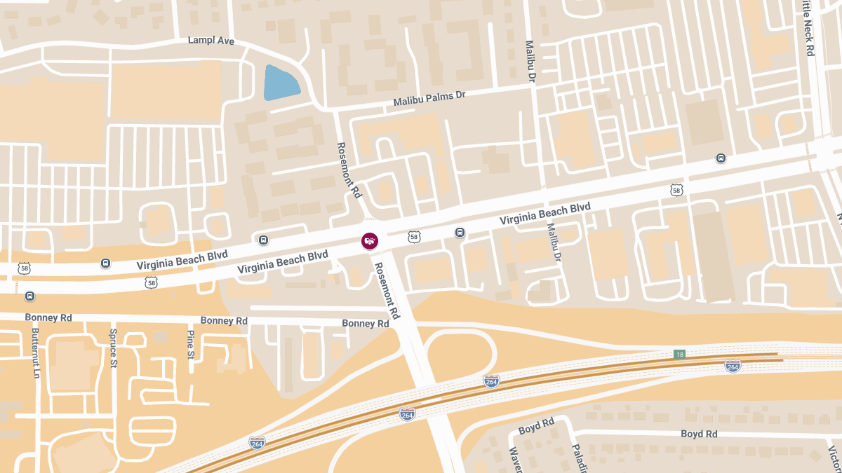 Injury Crash at N Rosemont Rd & VB Blvd