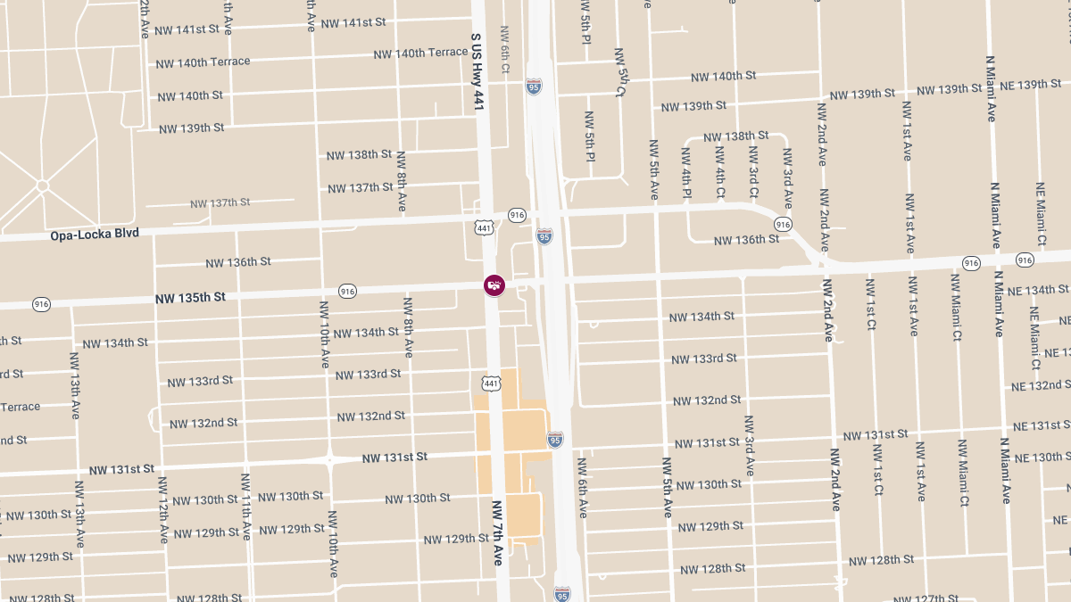 – Injury Crash at NW 135th St & NW 7th Ave