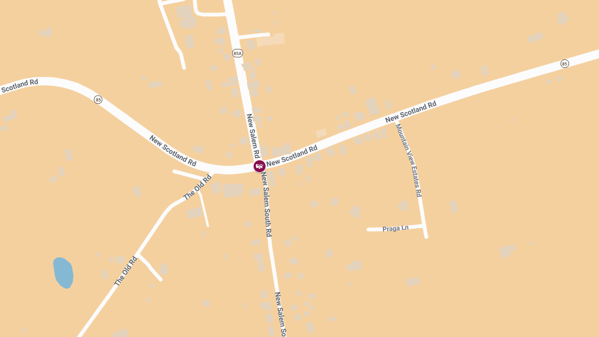 Injury Crash at New Scotland Rd & New Salem Rd