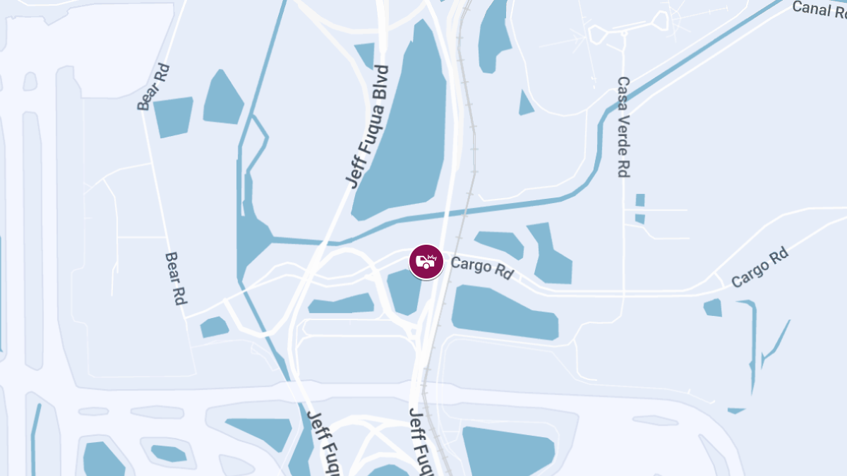 Injury Crash at North Entrance Rd & Cargo Slip Rd